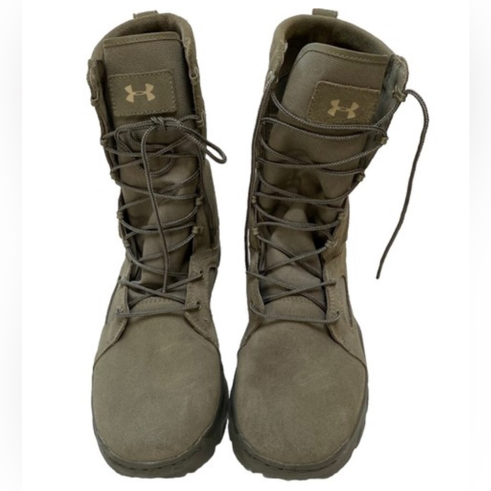 Under Armour sage Green Military suede Lace-Up 8” Boots